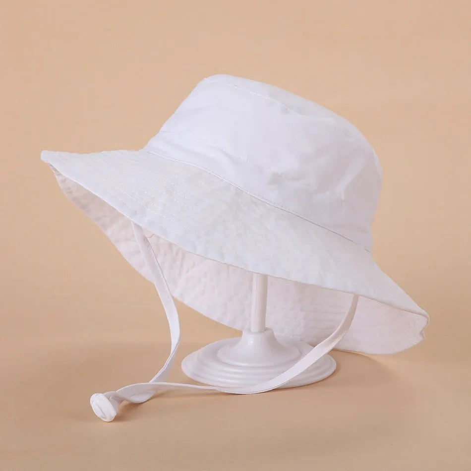 Newborn Baby Hats Boys Girls Panama Summer Kids Sun Hat Infant Beach Fisherman Bucket Hat Children Breathable Outdoor Hats
