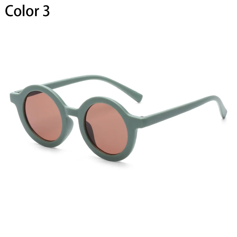 UV 400 Protection Kids Sunglasses round Frame Toddler Sunglasses Beach Protection Glasses Eyewear for Children Sun Glasses