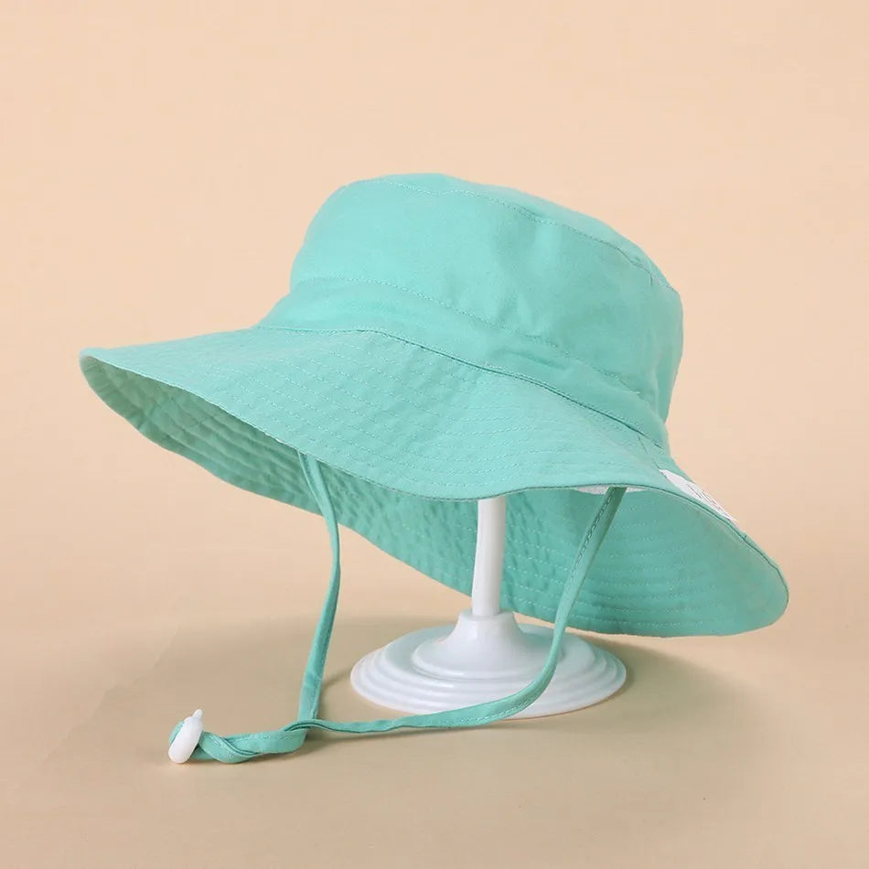 Newborn Baby Hats Boys Girls Panama Summer Kids Sun Hat Infant Beach Fisherman Bucket Hat Children Breathable Outdoor Hats