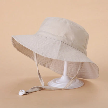 Newborn Baby Hats Boys Girls Panama Summer Kids Sun Hat Infant Beach Fisherman Bucket Hat Children Breathable Outdoor Hats